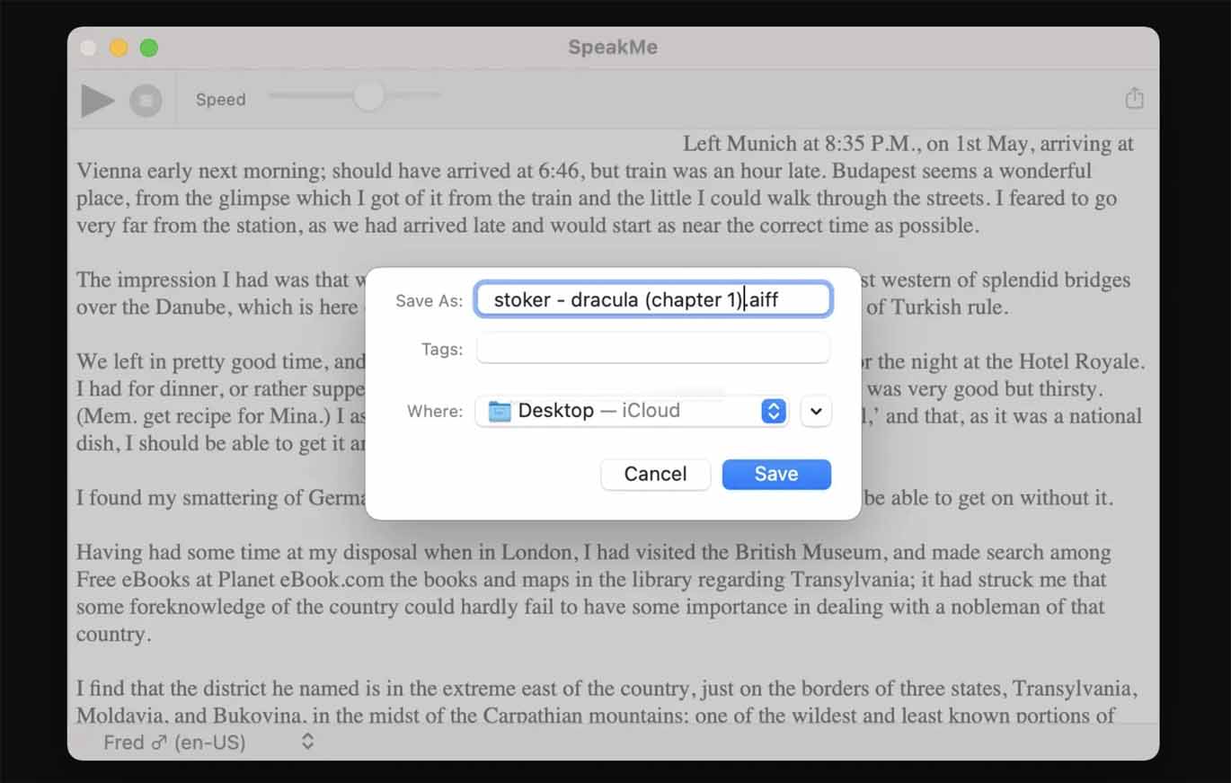 SpeakMe Mac版下载 SpeakMe for Mac (文本转语音软件) V1.4 苹果电脑版