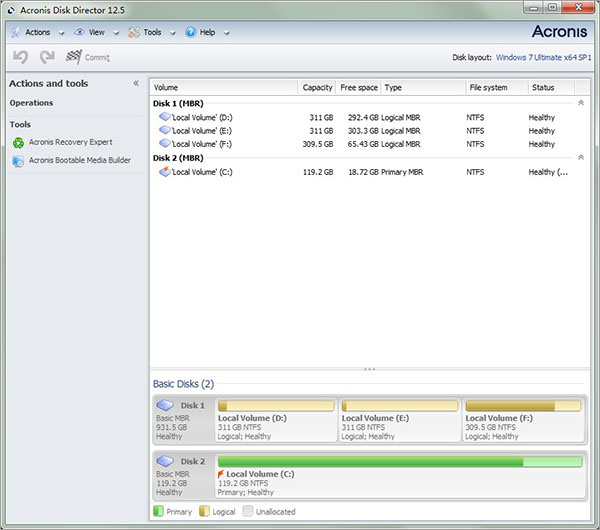 acronis disk director 12.5破解版