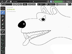 blender怎么画一个狼头2D简图模型? blender榔头简笔画的画法