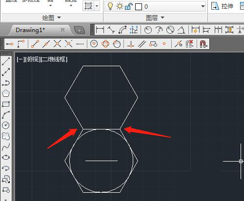 CAD2014怎么实现环形阵列六边形? CAD画蜂窝图形的技巧