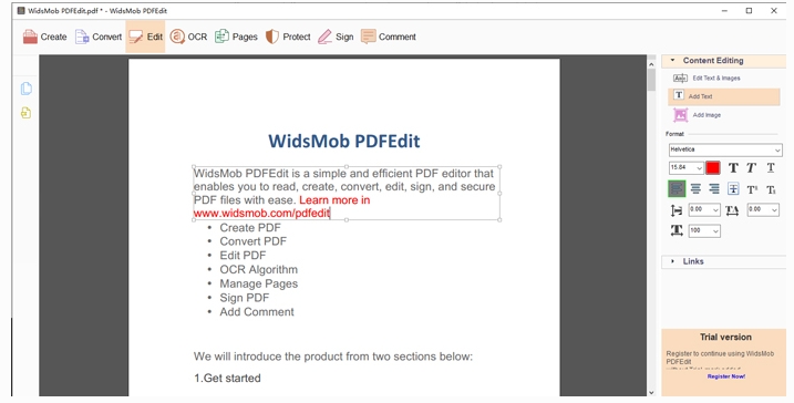 widsmob pdfedit破解版下载 PDF编辑器widsmob pdfedit v3.0.1 安装破解版(附激活教程)