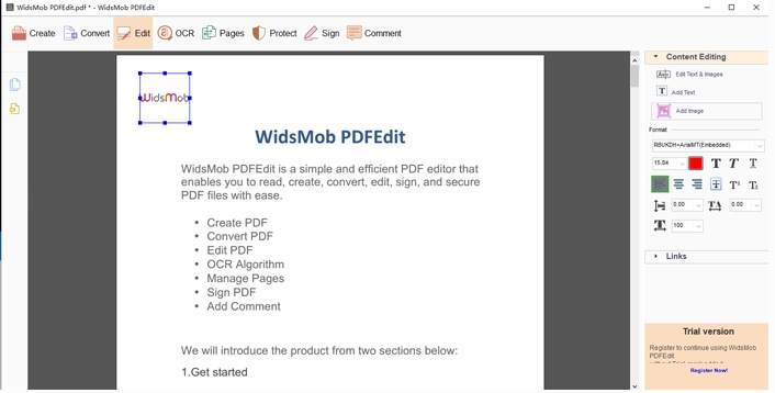 widsmob pdfedit破解版下载 PDF编辑器widsmob pdfedit v3.0.1 安装破解版(附激活教程)