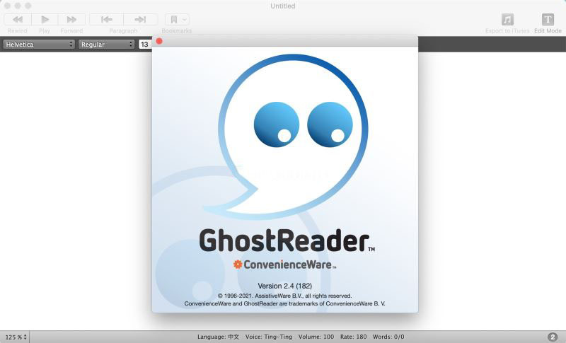 苹果电脑阅读器下载 GhostReader(苹果电脑幽灵阅读器) for mac 中文破解版