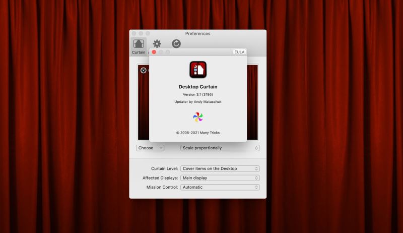 Desktop Curtain Mac破解版下载 Desktop Curtain(桌面图标快速隐藏软件) for Mac v3.1 一键安装破解版