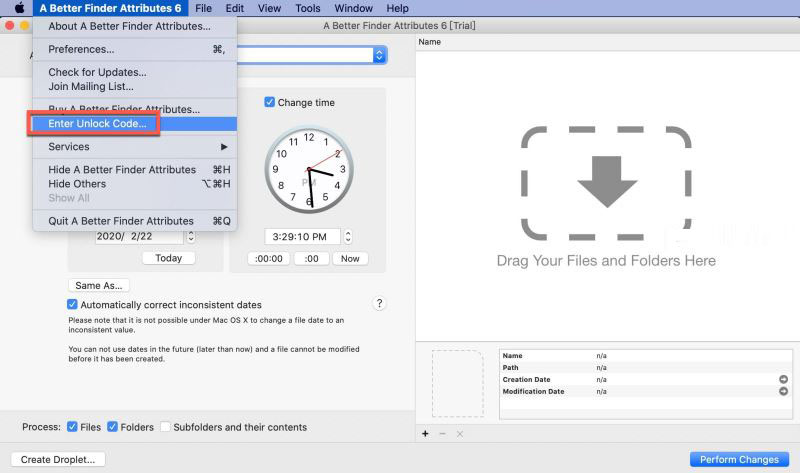 download the new version A Better Finder Attributes