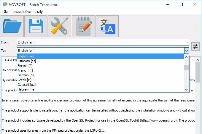 Vovsoft  Batch  Translator(批量翻译软件)