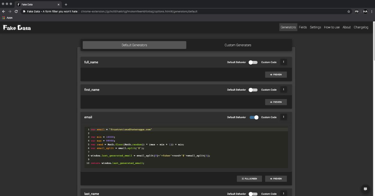 Fake Data插件下载 Fake Data(表格填充扩展Chrome插件) v4.4.1 免费版 附安装方法