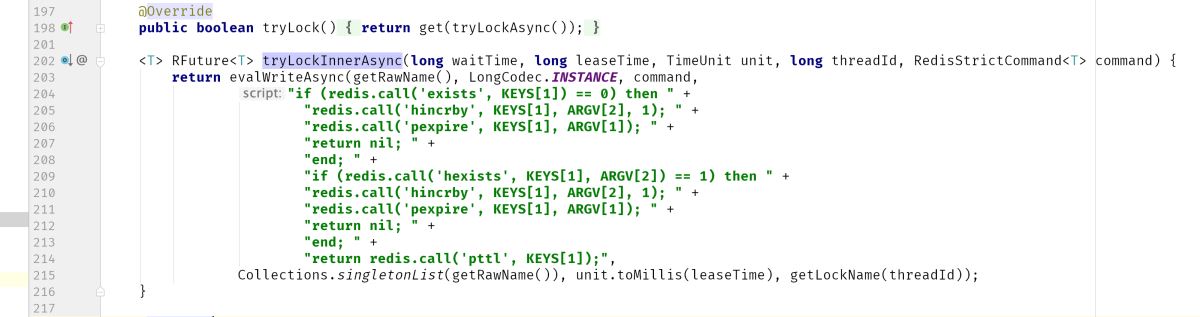 redis分布式锁之可重入锁的实现代码”
