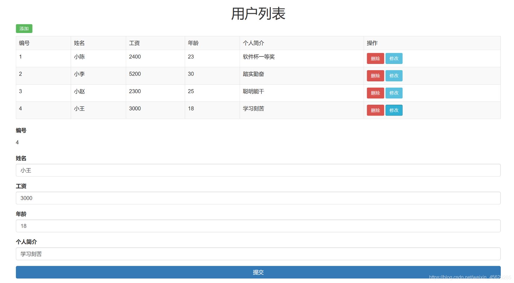 [外链图片转存失败,源站可能有防盗链机制,建议将图片保存下来直接上传(img-bsz7p8mt-1626677532970)(Vue用户列表页面开发.assets/image-20210717175122673.jpg)]