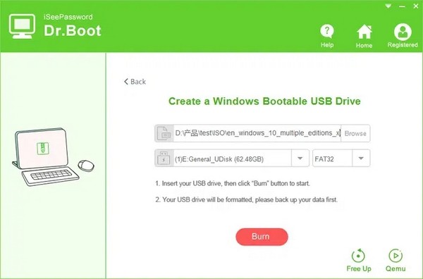 usb创建器软件下载 iSeePassword Dr.Boot(可引导usb创建器工具) v6.8.1 官方安装版