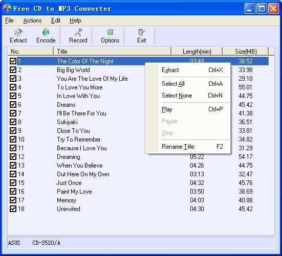 CD翻录软件下载 Eusing Free CD to MP3 Converter(CD翻录工具) v5.1 官方安装版