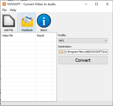 视频转音频软件免费版下载 Vovsoft Convert Video to Audio(视频转音频mp3软件) v2.1 英文安装版 附教程 下载-