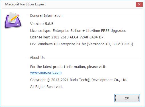 Macrorit Partition Expert serv 技术版 v5.8.5 破解终身免费升级版