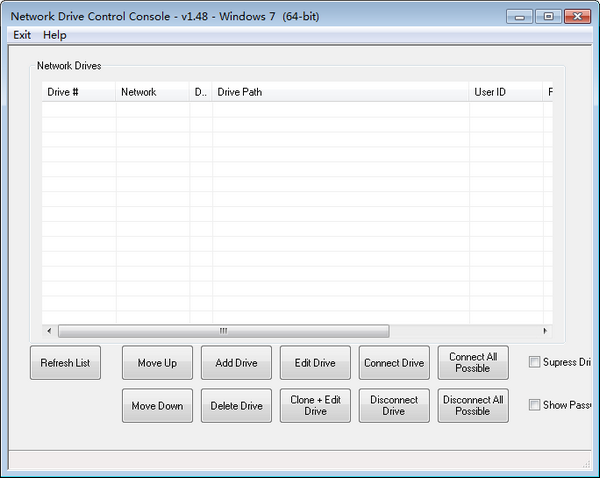 Network Drive Control下载 Network Drive Control(网络驱动配置控制器) v1.58 免费安装版