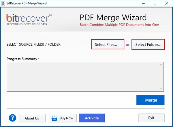 PDF合并工具下载 BitRecover PDF Merge Wizard(PDF合并工具) v3.2.0 官方安装版