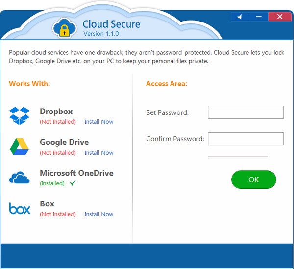 Cloud Secure下载 Cloud Secure(云文件夹加密软件) v1.1.2 官方安装版