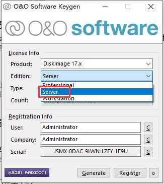 O&O DiskImage服务器版激活补丁 O&O DiskImage Server 激活补丁下载 v18.4.302 支持32/64位 附激活教程