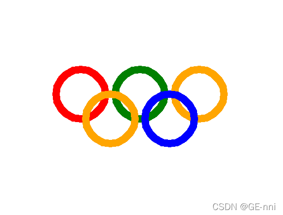 奥运五环标准色图片