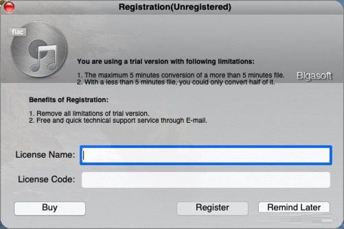 flac格式转换器Mac破解版下载 FLAC文件转换器Bigasoft FLAC Converter for Mac v5.7.0.8427 中文激活版