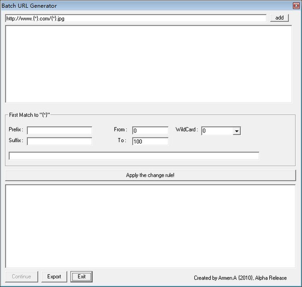 生成URL工具下载 uBatcher(批量生成URL工具) v0.1 绿色版