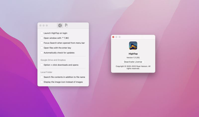 HighTop Mac激活版下载 苹果电脑快速文件访问工具 HighTop for Mac v1.3.4 直装破解版