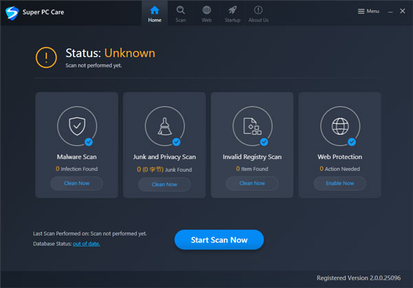 Super PC Care破解版下载 恶意软件扫描与清理工具 Super PC Care v2.0.0.25096 破解版(附带破解文件)