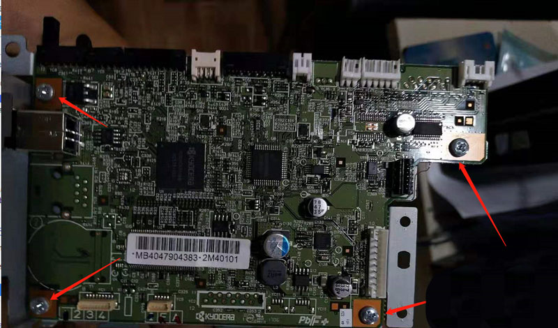 京瓷fs1020mfp怎么拆机更换主板京瓷1020打印机主板更换技巧