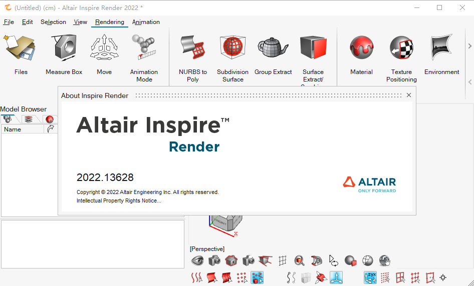3D渲染和动画软件Altair Inspire Render 2022.0.1 安装激活版 Win64