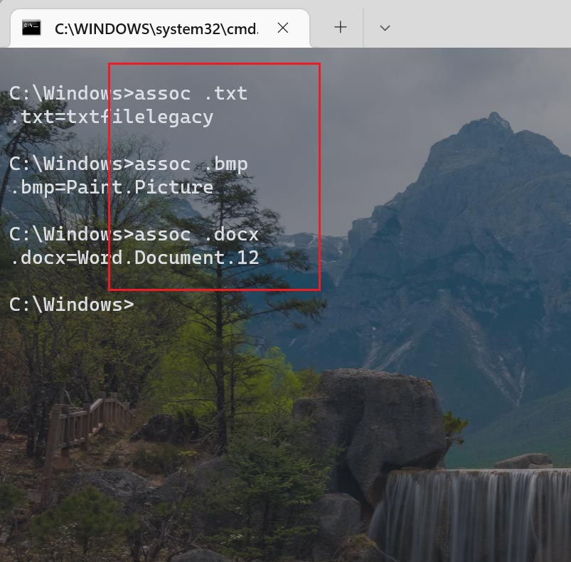 win11怎么用Cmd命令行查看文件关联? Cmd命令的使用技巧(图3)