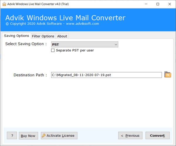 邮件转换工具下载 Advik windows live mail converter(邮件转换软件) v4.0 官方安装版