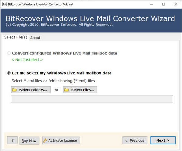 邮件转换工具下载 BitRecover Windows Live Mail Converter Wizard(邮件转换软件) v7.3.0 官方安装版