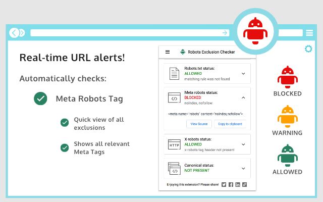 Robots Exclusion Checker插件下载 机器人排除检查器 Robots Exclusion Checker v1.1.8.1 免费安装版