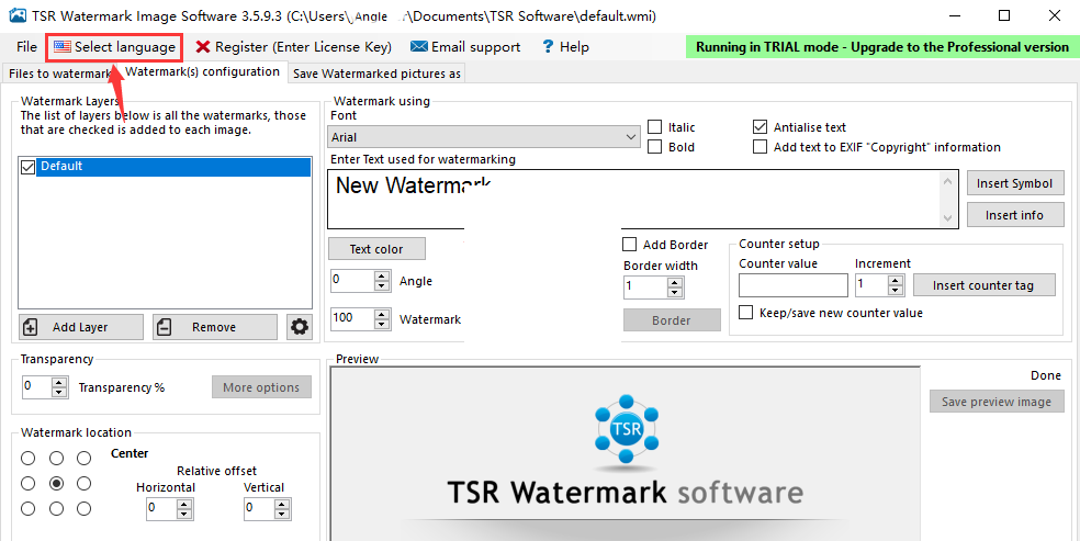 专业图片水印添加软件破解下载 TSR Watermark Image Professional v3.7.2.3 中文完整破解版(附注册机)