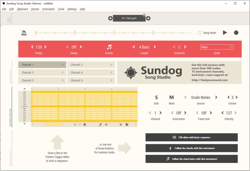 FeelYourSound Sundog下载 编曲灵感软件FeelYourSound Sundog v3.9.0 专业破解版 附激活教程+补丁