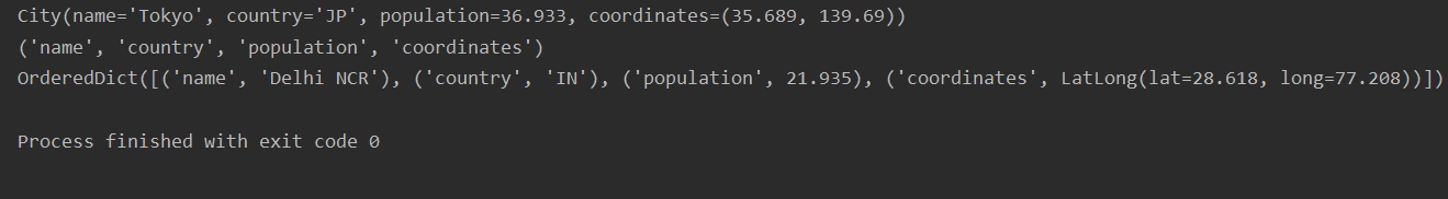 python中namedtuple函数的用法解析