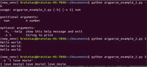 Python 添加命令行参数步骤