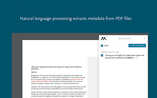 Mendeley Web Importer插件下载 Mendeley Web Importer(网络资源收藏助手) v3.2.86 免费安装版