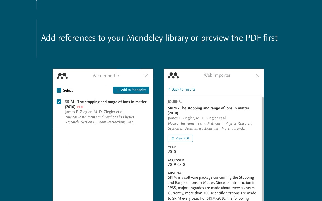 Mendeley Web Importer插件下载 Mendeley Web Importer(网络资源收藏助手) v3.2.86 免费安装版