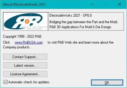 SolidWorks软件破解下载 R&B ElectrodeWorks 2021 SP0 for SolidWorks2015-2022 64位中文破解版(附教程)