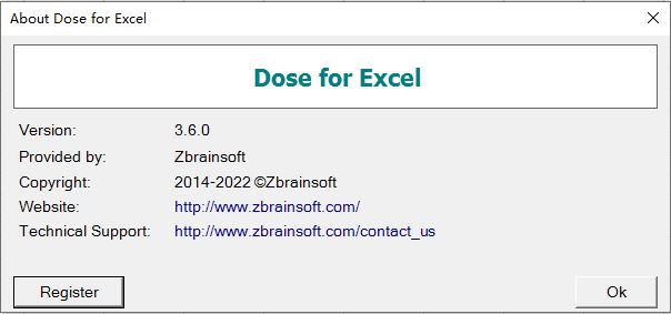 Zbrainsoft Dose for Excel注册机下载 Excel万能插件Zbrainsoft Dose for Excel破解补丁 v3.6 附激活教程