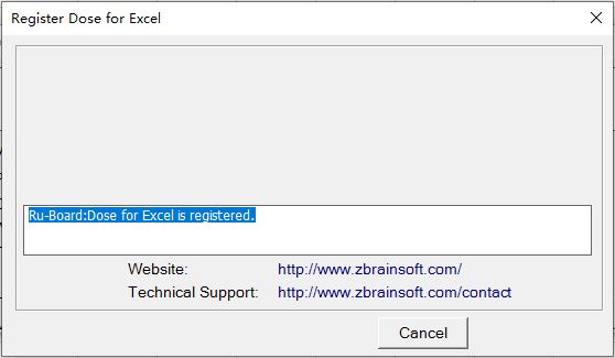 Zbrainsoft Dose for Excel注册机下载 Excel万能插件Zbrainsoft Dose for Excel破解补丁 v3.6 附激活教程