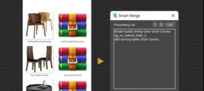 Smart Merge插件下载 3DS MAX多模型导入合并插件 Smart Merge V1.99 免费安装版