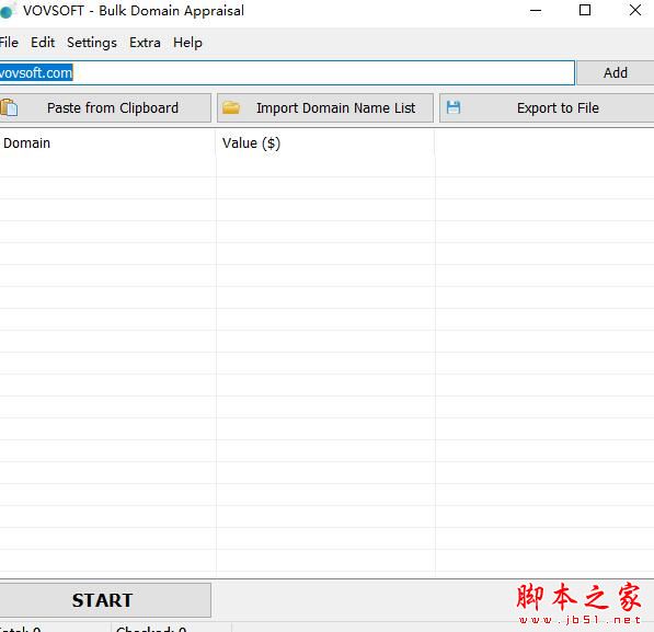 域名评估软件下载 Vovsoft Bulk Domain Appraisal域名价值评估 V2.6 绿色便携版