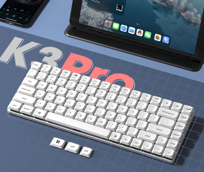 Keychron白色版K3 Pro矮轴键盘怎么样Keychron白色版K3 Pro矮轴键盘真实