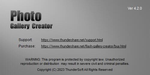 ThunderSoft Photo Gallery Creator下 摄像影集管理软件 ThunderSoft Photo Gallery Creator v4.2.0 VIP会员破解版