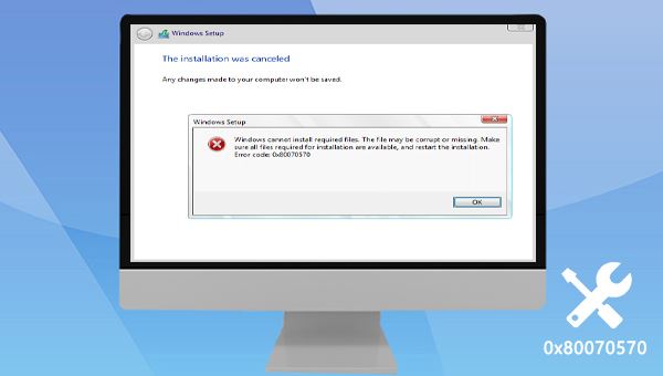 win10错误代码0×80070570怎么解决?