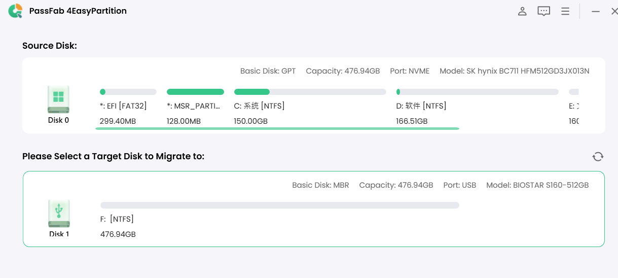 PassFab 4Easy Partition(系统迁移工具)