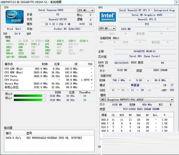 HWiNFO32中文版