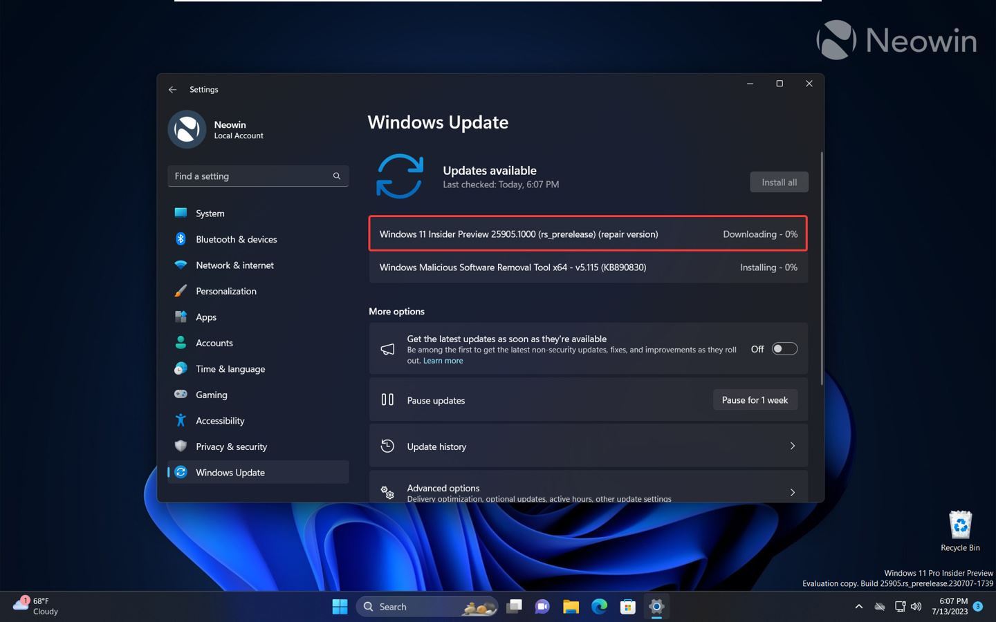 Win11 遇到问题如何使用 Windows Update 方式修复?
