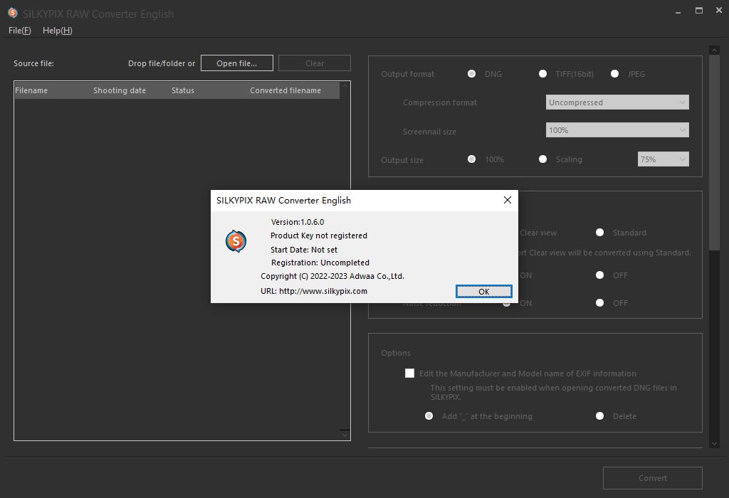 RAW格式转换软件 SILKYPIX RAW Converter v1.0.8.0 正式免费安装版(附教程)